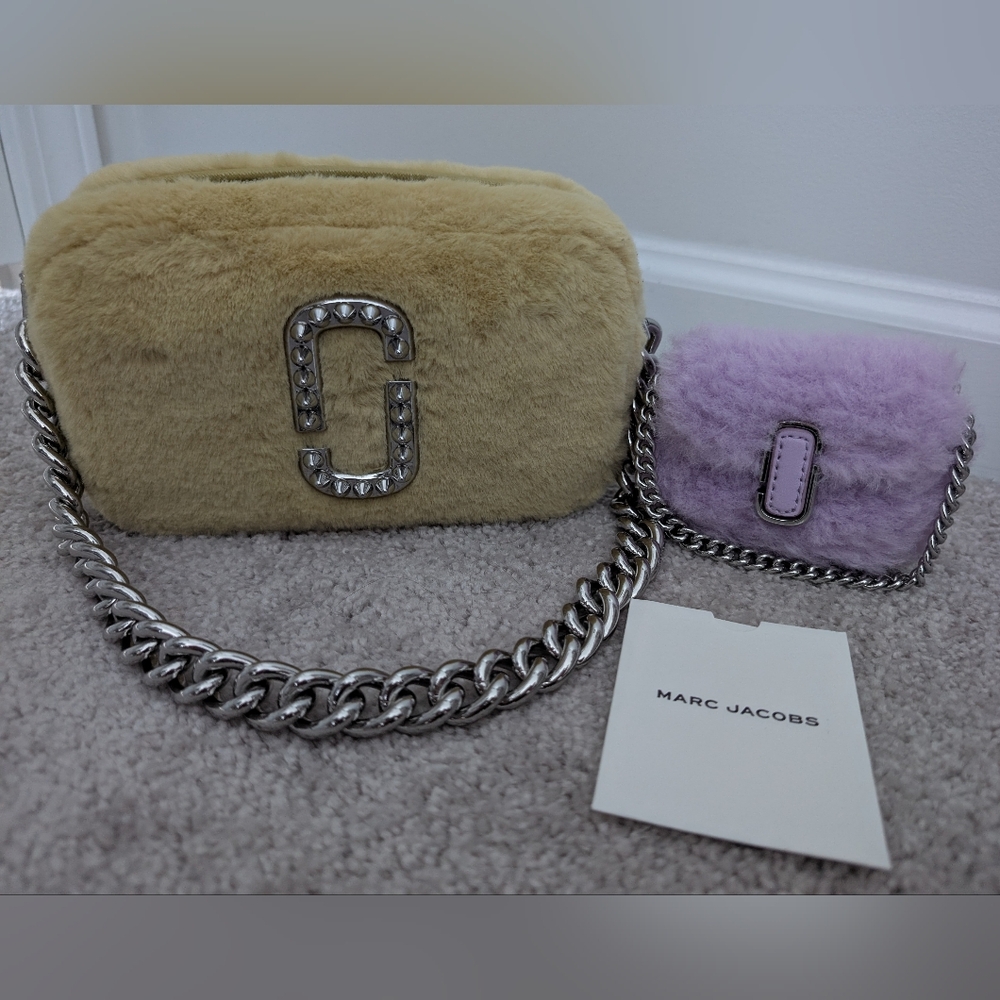 Marc Jacobs Snapshot Plush And Plush Keychain